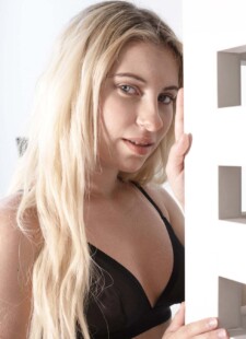 blonde lilly reveals tanned boobs 03