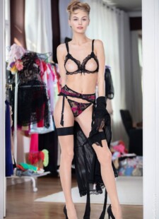 Breathtaking blonde Nancy A amazing lingerie 05