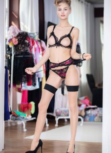 Breathtaking blonde Nancy A amazing lingerie 06