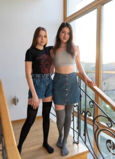 Horny teens LeahMaus Camilla lesbians 01