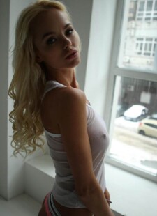 Hot blonde nansy flaunts her tight body 08