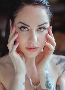 Tattooed petite brea teasing bathtub 012