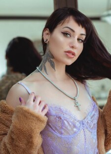 Tattooed petite brea teasing bathtub 02